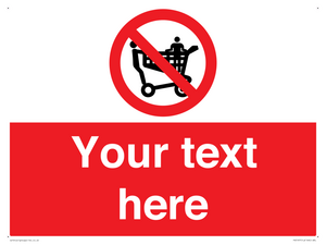 Custom No Climbing on Trolley Sign